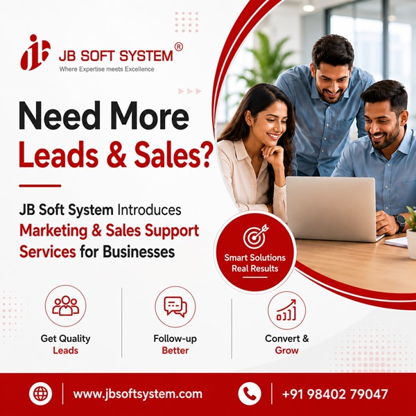 Leads கிடைக்கவில்லையா? Follow-up செய்ய Team இல்லையா? உங்கள் Business Growth-க்கு Marketing & Sales Support!