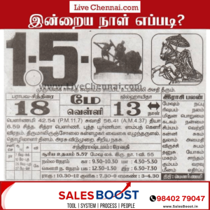 Auspicious (Nalla Neram) time today (May 01st)