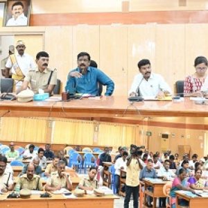 சித்ரா பௌர்ணமி 2025 முன்னேற்பாடு குறித்து மாவட்ட ஆட்சித் தலைவர் தலைமையில் ஆய்வுக் கூட்டம்